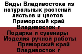 Виды Владивостока из натуральных растений – листьев и цветов - Приморский край, Владивосток г. Подарки и сувениры » Изделия ручной работы   . Приморский край,Владивосток г.